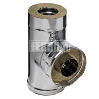 Сэндвич тройник 90° Ferrum из нержавеющей стали d140х210