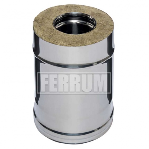 Сэндвич дымоход Ferrum 0,25м из нержавеющей стали d300х400